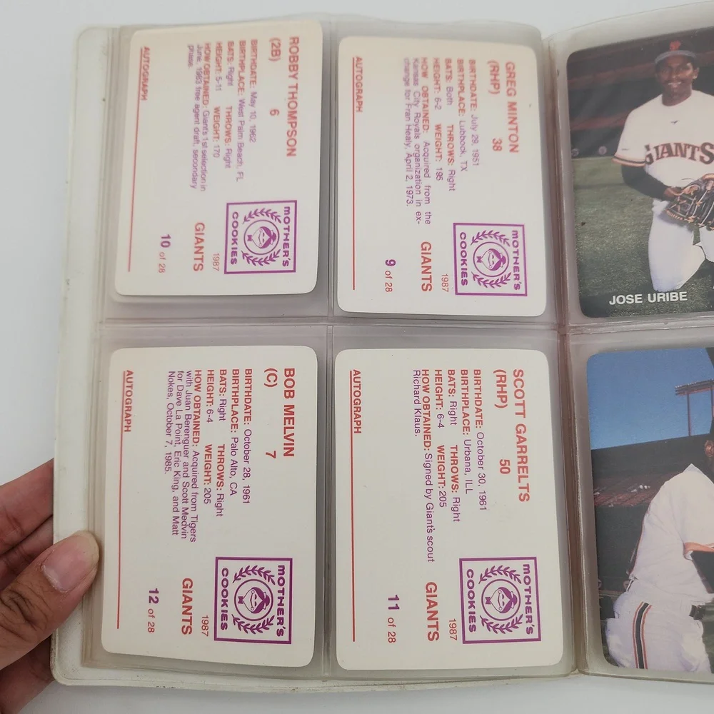 San Francisco Giants Vintage 1987 Mother's Cards Book - Picture 5 of 13